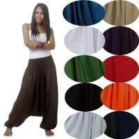 ราคา กางเกงแม้ว กางเกงม้งเอวสม๊อก กางเกงอลาดิน กางเกงขาจั๊ม Authentic Rayon Harem Pants plain color ผู้หญิง Clothing (1729635635518081950)