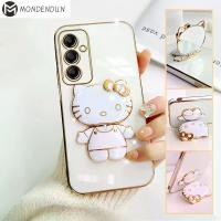 ราคา DDH000 + Z33 เคสโทรศัพท์สำหรับ Samsung Galaxy A14 Samsunga14 5GSamsung S23 + 5G กระจกคิตตี้ ขายึดแบบพับได้ เปลือกโทรศัพท์ชุบหรูหรา เคสโทรศัพท์แบบนิ่ม (1729612474229557893)