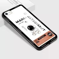 ราคา เคสกระจกนิรภัยสำหรับ iPhone 5 5S/5/5SE นักบินอวกาศ เคสโทรศัพท์ป้องกัน ฝาหลังกันกระแทก (1729666802832477118)