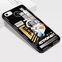 ราคา เคสสำหรับ iPhone 5 5SE/5/5S เคสแข็งพิมพ์ลายนักบินอวกาศ เคสกระจกนิรภัยกันกระแทก ฝาหลัง (1729663222378760544)