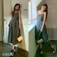 ราคา Garden Clothes ชุดเดรส เดรสยาว กระโปรงยีนฟอก สม๊อคหลัง .. สียีนส์ (1732225630286088895)