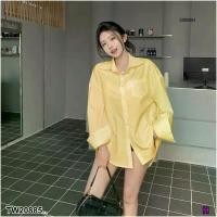 ราคา Garden Clothes เสื้อเชิ้ต & เบลาส์ เสื้อเชิ้ตรีดเพชรไล่เลเยอร์ .. สีเหลือง (1732218728747338431)
