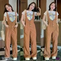 ราคา Garden Clothes ชุดจั๊มสูท เอี๊ยมกางเกง ลูกฟูก ทรงขาม้า สม็อคหลัง .. สีน้ำตาล (1732218724963486399)