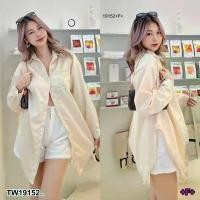 ราคา Garden Clothes เสื้อเชิ้ต & เบลาส์ เสื้อเชิ้ต แขนยาวดีเทล เว้าข้าง .. สีครีม (1732225624464722623)