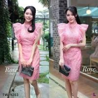 ราคา Garden Clothes ชุดเดรส TW19203 เดรสลูกไม้แต่งระบาย.. สีชมพู (1732225635628387007)