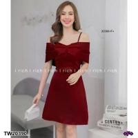 ราคา Garden Clothes ชุดเดรส เดรสสายเดี่ยว ผ้าซาร่าเงา สีพื้น .. สีแดงเลือดหมู (1732218775905274559)
