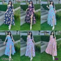 ราคา Garden Clothes ชุดเดรส เดรส เปิดไหล่แขนสั้น มีสายผูกคล้องคอ .. สีชมพู (1732225629956442815)