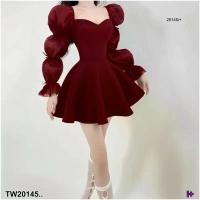 ราคา Garden Clothes ชุดเดรส เดรสสั้นแขนตุ๊กตาหลายชั้น .. สีแดง (1732225622727166655)