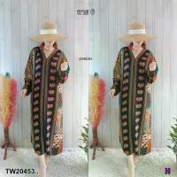ราคา Garden Clothes ชุดเดรส ชุดเดรสคอวี ทรงปล่อย แขนยาวปล่อยปลายแขน .. สีลาย 6 (1732218710482455231)
