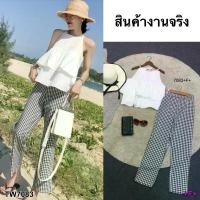 ราคา Garden Clothes ชุดเซ็ท SET 2 ชิ้น เสื้อสายเดี่ยวแต่งระบายชั้นๆ +กางเกงขายาวลายสก๊อต (1732225659537099455)