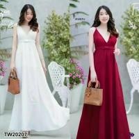 ราคา Garden Clothes ชุดเดรส เดรสยาว สายปรับได้ กระโปรงยาวสีพื้น .. สีขาว (1732225614594673343)