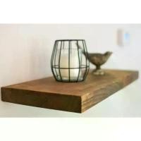 ราคา ชั้นวางของติดผนัง แบบซ่อนขารับชั้น ไม้จริง หน้ากว้าง 23.55m.รุ่นยาวพิเศษ (1731489090889155906)