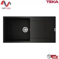 ราคา (Teka) อ่างล้างจานหินแกรนิตสังเคราะห์ สี Matt Black 60 cm. 1 หลุม 1 ที่พักรุ่น LOTUS 60 L-TG 1B 1D ฟรีก๊อกน้ำเย็น (1731454472563296476)