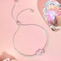 ราคา สร้อยข้อมือ เงินแท้ 92.5% ส่งฟรี EMS รุ่น Behina - ( #K17 ) หัวใจ เพชร กำไล สายรูด แบบรูด MixBlink (1731492417922238052)
