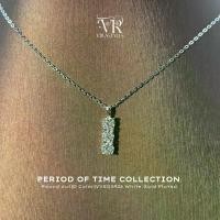 ราคา VRS.สร้อยคอเงิน92.5ชุบทองคำขาว ความยาว16-18นิ้ว พร้อมจี้เพชรแถวน้ำหนัก 1.60กะรัต Collection “Period Of Time”Necklace (1730418723787017024)