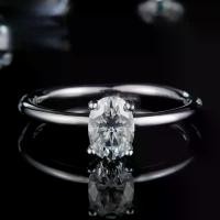 ราคา จริง Moissanite 1ct Solitaire รูปไข่ตัดสีขาว D แหวนสี่ตาใน S925 Silver Platinum Plated พร้อมการรับรอง GRA สามารถผ่านการทดสอบสําหรับหมั้นงานแต่งงานข้อเสนอพิธี คําแนะนําผลิตภัณฑ์ใหม่ของเดือนนี้ (1732065