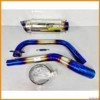 ราคา zootecshop คุณภาพรับประกันได้ Sale!!! คอท่อสแตนเลส CBR150R ตัวเก่า ก่อนปี 2019 สีไทเท สำหรับคอท่อ 2 นิ้ว พร้อมปลายท่อ SC ปลายโค้ง สีไทเท เงาทั้งใบ รถ มอเตอร์ไซค์ โช้คถุงลม Motorcycle (1730702122675833