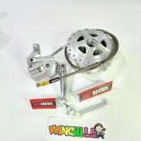 ราคา doctorShop123 ความคงทน ดุมหน้า รุ่นดรัมเบรค เจาะฟันเฟืองสีเงิน + ฝาเบรคหน้าเจาะ + สายเบรคหน้าZERN รุ่นดั้ม + สปริงดันมือลิง + มือลิงซู NUI งานCNC WAVE110i / DREAM รุ่นดั้ม มอเตอร์ไซค์ Motorcycle รถ (1