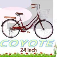 ราคา จักรยานแม่บ้าน Coyote รุ่น Celera 24นิ้ว ยางตัน มีจัดส่งพร้อมขี่เป็นคัน กลางแจ้ง รถจักรยาน Sport ออกกำลังกาย กีฬา ยางนอก (1731133231811955265)