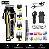 ราคา Kemei KM-1990 Electric Hair Clipper for Men Professional LED Display Hair Clippers Wireless Hair Cutter Razor For Haircut On Sale Kemei Hair Clipper (1730065463791618226)