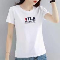 ราคา เสื้อยืดแขนสั้นสำหรับผู้หญิง สีฟ้าแซฟไฟร์ ทรงสลิมฟิต เสื้อผ้าผู้หญิง เสื้อแม่สีแดง สไตล์ตะวันตก เสื้อยืดครึ่งแขน 2024 ฤดูร้อนใหม่ Clothing Lady Women น้ำเงิน ผ้าฝ้าย Tshirt คอกลม (1730345410355038960)