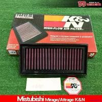 ราคา coumarshop คุณภาพรับประกันได้ กรองอากาศ Mitsubishi Mirage Attrage 2015 ถึง 2019 กรองผ้า K&N แท้ ล้างได้ งานสวยๆ มอเตอร์ไซค์ Motorcycle filter รถ (1730876890302942181)