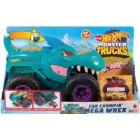 ราคา รถของเล่น, Hot Wheels, รถบรรทุกมอนสเตอร์, รถ Chompin MEGA-Wrex, รถบรรทุกมอนสเตอร์ขนาดใหญ่, รถของเล่น 1:64, "กิน" และ "อุจจาระ" รถของเล่น, GYL13, ขายร้อน (1732323725805980102)