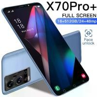 ราคา （รุ่นใหม่ที่ขายดี）5Gโทรศัพท์ X70 Pro+ แรม16GB รอม512GB รองรับ 2 ซิมการ์ด 7.2นิ้ว หน้าจอเต็ม 6800mAh โทรศัพท์ราคาถูกๆ การจดจำหน้า samsung galaxy a13 (1731538502497372221)