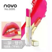 ราคา Sale!! NOVO Double Color Lipstick [No.5095] ลิปสติกทูโทน 2 สี Two Tone (1731413352930051092)