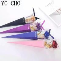 ราคา KDHBFUF ที่นิยมมากที่สุด Galaxy Rose Eternal 24K Gold Flower Foil Plastic Artificial Roses Valentines Day Gift Beauty Golden Flowers for Wedding Decor (1731542308111419656)