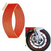 ราคา สติ๊กเกอร์ติดขอบล้อสะท้อนแสงและสติ๊กเกอร์ตกแต่ง 1 ชุด 16 ชิ้น สำหรับจักรยาน รถยนต์ และยางรถจักรยานยนต์ 12 นิ้ว สีแดง แต่งรถ (1730177498305498032)