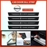 ราคา สติ๊กเกอร์ติดธรณีประตูรถยนต์ โลโก้นิสสัน ป้องกันรอยขีดข่วน แต่งรถ สีดำคาร์บอน เหมาะสำหรับ Almera, Serena, X-trail, Teana (1731335305634875379)