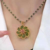 ราคา จี้ดอกไม้นำโชค มาใหม่สำหรับผู้หญิง ทำจากหยกเหอเทียนเลียนแบบ สีแอปเปิ้ล ฝังตาแมว ดีไซน์ระดับไฮเอนด์ สร้อยคอ ตระกรุด มหาระงับ ปราบ หงษ์ ษา พระ สมเด็จ วัด ระฆัง ปี 37 จี้ (1731556646067930522)