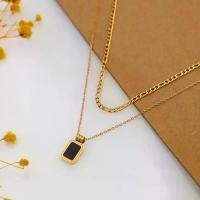 ราคา สร้อยคอผู้หญิง จี้สีดำ ซ้อนสองชั้น ฤดูร้อน มาใหม่ ทำจากสแตนเลส ไม่ซีดจาง ไม่หมอง jewelssparkles สร้อยคอ สีโรสโกลด์ ตะขอ ห้อยพระ กรอบ พระขุนแผน เหรียญ จักรเพชร พระปาง เปิด โ (1732290704341961546)
