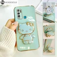 ราคา เคสโทรศัพท์ DDH000+Z33 เคส Vivo Y33T Y33S Y31 2021 Y30I Y30 VivoY30I VivoY31 VivoY33S Hello Kitty กระจก ขายึดแบบพับได้ + เคสโทรศัพท์ชุบ เคสนิ่มชุบหรูหรา (1729612766054681221)