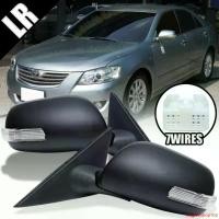 ราคา แบบพกพา กระจกมองข้าง รถยนต์ 7 สาย ปรับไฟฟ้า พับไฟฟ้า มีไฟเลี้ยว รุ่น โตโยต้า คัมรี่ TOYOTA CAMRY ACV40 ปี 2007 - 2009 สีดำด้าน Car (1731673092354443872)