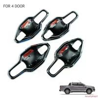 ราคา Securityshop3 คุณภาพรับประกันได้ เบ้ากันรอย รองมือเปิดประตู เบ้าปีก 4 ประตู งาน FITT สีดำด้าน ขอบโครเมี่ยม สำหรับ Ford Ranger MC MK2 ปี 2016-2017 Car รถยนต์ รถจักร Sticker (1731629015474538649)