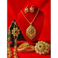 ราคา สร้อยคอ ชุดไทย ชุดเจ้าสาว สร้อยคอลงยา ชุดไทยแก้บน แบบเซ็ต (1731608984615945863)