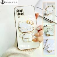 ราคา เคสโทรศัพท์ DDH000 + Z33 Samsung Galaxy M33 5G M32 M30S SamsungM30S SamsungM32 Hello Kitty กระจก ขายึดแบบพับได้ + เคสโทรศัพท์ชุบ เคสนิ่มชุบหรูหรา (1729612766089808517)