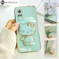 ราคา เคสโทรศัพท์ DDH000+Z33 เคส Vivo Y55 5G Y53S 4G Y52 5G Y51A 2021 Y51 2020 Y50 VivoY50 VivoY51 VivoY53S Hello Kitty กระจก ขายึดแบบพับได้ + เคสโทรศัพท์ชุบ เคสนิ่มชุบหรูหรา (1729612765576202885)