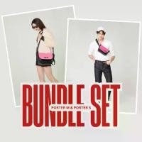 ราคา [Bundle SET] กระเป๋า Porter M สะพายข้าง & กระเป๋า Porter S คาดอก คาดเอว (1731798239538088627)