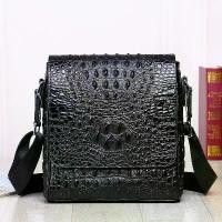 ราคา กระเป๋าสะพายข้างแนวตั้ง, หนังแท้ลายจระเข้, สไตล์ลำลองธุรกิจ, กระเป๋า Messenger หนังวัว กระเป๋า freitag (1731579901601023736)