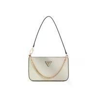 ราคา Guess กระเป๋า รุ่น ZG787972 NOELLE MINI TOP ZIP SHOULDER สีขาว (1731322920794098438)
