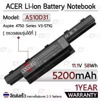 ราคา รับประกัน 1 ปี - แบตเตอรี่ โน้ตบุ๊ค แล็ปท็อป ACER AS10D AS10D31 AS10D41 AS10D51 5200mAh สำหรับ Aspire 4741 4750 5742 5750 7560 7741Z 7750G, TravelMate 5735 5740, Gateway NV55C NV (1729637936232827752)