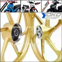 ราคา wkshylshop875 ความคงทน (E) BUSHIDO ล้อแม็ก ขอบ17 สีทองล้วน สำหรับ เวฟ110i, เวฟ125i(ปลาวาฬ), CZi (ล้อแม๊ก สีทอง ฺBS06 w110i) Motorcycle มอเตอร์ไซค์ ยานยนต์ เหล็ก (1730792323080161274)