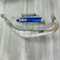 ราคา plvjocSHOP40 แบบพกพา ท่อสูตร SJR ท่อลอดท้อง ทรงกระดก สแตนเลส สำหรับรถ LS สแตนเลสแท้ ปลายน้ำเงินจุกไทเท มอเตอร์ไซค์ Motorcycle ทอง (1731595135765481894)