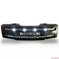 ราคา ใช้งานได้ กระจังหน้า พลาสติก ABS อย่างดี ไฟสีขาว โลโก้โครเมี่ยม รุ่น นิสสัน นาวาร่า NISSAN NAVARA D40 ปี 2005 - 2013 สีดำด้าน 1 ชิ้น รถยนต์ Auto มอเตอร์ไซค์ กันชน (1731664815395277655)