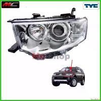ราคา facultshop ใช้งานได้ ไฟหน้า ปาเจโร่ PAJERO SPORT MITSUBISHI 2009 2010 2011 2012 2013 2014 รุ่นหลอดฮาโลเจน * TYC Motorcycle มอเตอร์ไซค์ (1730338705173416771)