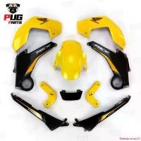 ราคา คุณภาพรับประกันได้ PUGParts ชุดสี MSX ตัวเก่า ชุดสีMSX 125 รุ่นแรก ปี2012-2015 (ชุด10ชิ้น) สีเหลืองท้ายดำ เฟรม MSX msxตัวเก่า Motorcycle มอเตอร์ไซค์ (1731738512285141437)