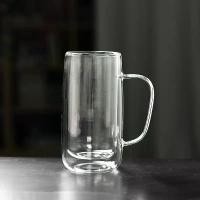 ราคา ถ้วยแก้ว ทนความร้อน ถ้วยน้ำ แก้วในครัวเรือน มีหูหิ้ว เหมาะสำหรับชา กาแฟ และชา มีหูหิ้วแก้วสองชั้น (1731542195807487080)